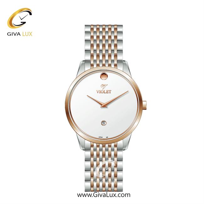 ساعت مچی اورجینال زنانه ویولت VIOLET نقره ای-رزگلد | رزگلد-نقره ای| سفید| کد رفرنس 0550/2